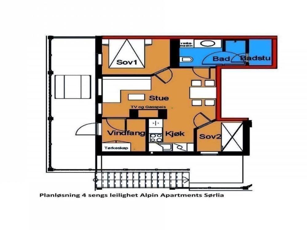 Apartments Sørlia 4 - 12 sengs leiligheter